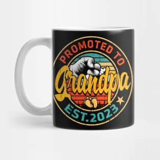 Promoted To Grandpa 2023 Father's Day Mug